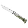 Opinel N°08 Horizon Kaki Gris ouvert de face