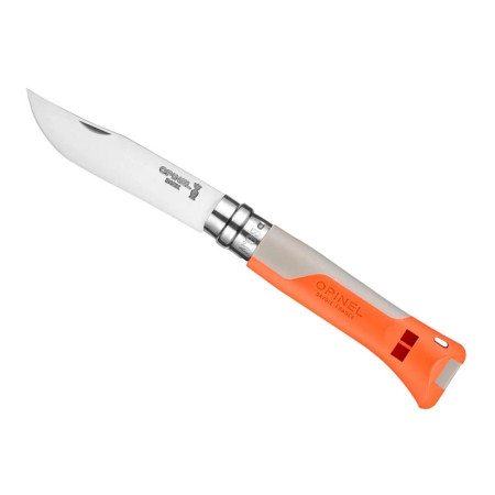 Opinel N°08 Horizon orange sable ouvert de face