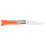Opinel N°08 Horizon orange sable ouvert de dos