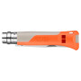 Opinel N°08 Horizon orange sable fermé de face