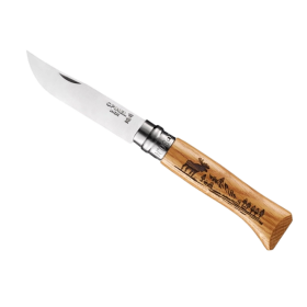 Couteau de poche Opinel N°08 Animalia America Elan